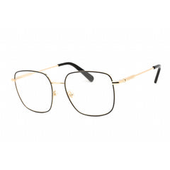Versace Women's Eyeglasses - Full Rim Square Gold/Black Metal Frame | 0VE1281 1433