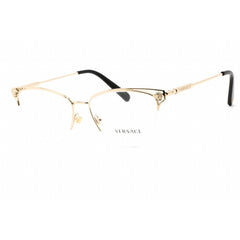 Versace Women's Eyeglasses - Half Rim Cat Eye Pale Gold Metal Frame | 0VE1280 1252