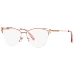 Versace Women's Eyeglasses - Half Rim Rose Gold Rectangular Shape Frame | 0VE1280 1412