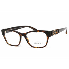 Versace Women's Eyeglasses - Havana Rectangular Plastic Full Rim Frame | 0VE3306 108