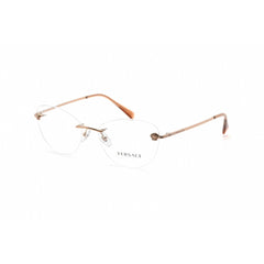 Versace Women's Eyeglasses - Pale Copper Cat Eye Metal Rimless Frame | VE1248B 1052