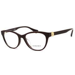Versace Women's Eyeglasses - Plum Cat Eye Plastic Full Rim Frame | 0VE3330F 5386