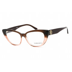 Versace Women's Eyeglasses - Transparent Brown Gradient Plastic Frame | 0VE3286 5332