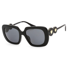 Versace Women's Sunglasses - Black Square Full Rim Dark Grey Lens | VE4434F GB1/87