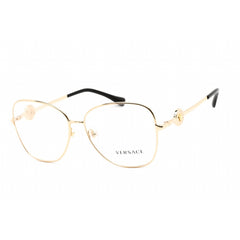 Versace Women's Sunglasses - Full Rim Gold Metal Cat Eye Shape Frame | 0VE1289 1002