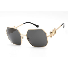 Versace Women's Sunglasses - Gold Metal Full Rim Frame Grey Lens | VE2248 100287