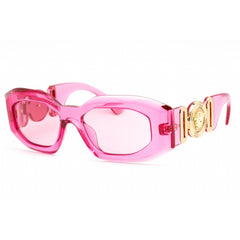 Versace Women's Sunglasses - Pink Transparent Plastic Oval Frame | 0VE4425U 542184