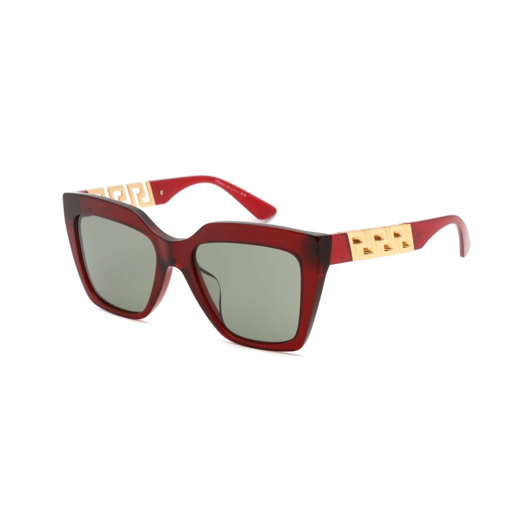 Versace Square Frame Red Sunglasses Versace VE2291 L (59 - 13) with Red lenses and Gold frame  main image 3