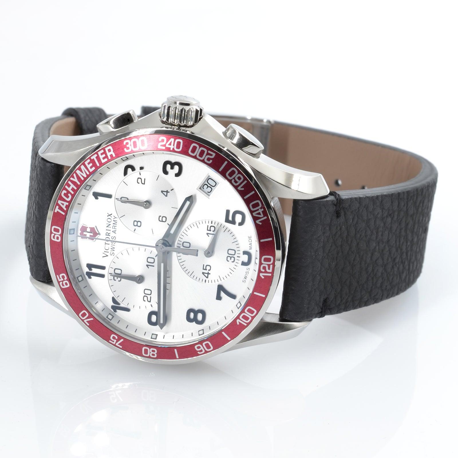 ハロページ Victorinox Swiss Army 249009 Men's Chronograph Watch Silver Dial