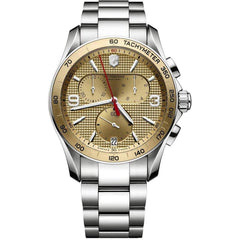 Victorinox Swiss Army Chrono Classic Gold-Tone Dial 241658 Men's Watch