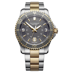 Victorinox Swiss Army Maverick Grey Dial Two-Tone Men's Watch 241825