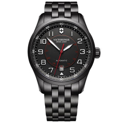 Victorinox Swiss Army Men's Automatic Watch - Airboss Mechanical Black Bracelet | 241740