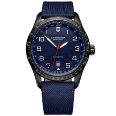 Victorinox Swiss Army Men's Automatic Watch - Airboss Mechanical Blue Strap | 241820