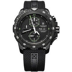 Victorinox Swiss Army Men's Automatic Watch - Alpnach Black Dial Nylon Strap | 241527