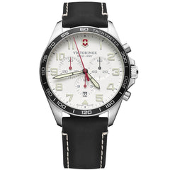 Victorinox Swiss Army Men's Chrono Watch - Fieldforce White Dial Strap | 241853