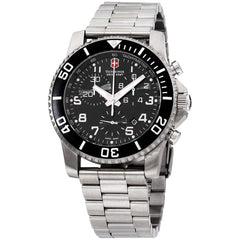 Victorinox Swiss Army Men's Chrono Watch - Maverick GS Black Dial Bracelet | 24144.1