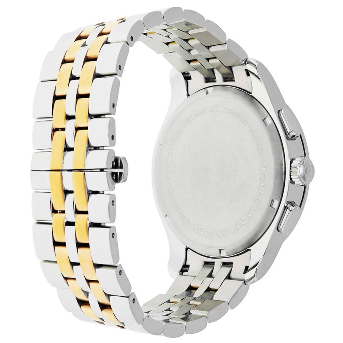 SW Victorinox Swiss Army Men's Chronograph Watch - Alliance Two Tone