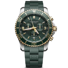 Victorinox Swiss Army Men's Chronograph Watch - Maverick Green Dial Strap | 241694