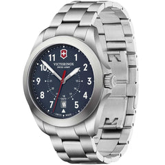 Victorinox Swiss Army Men's Quartz Watch - Heritage Blue Dial Steel Bracelet | 241967