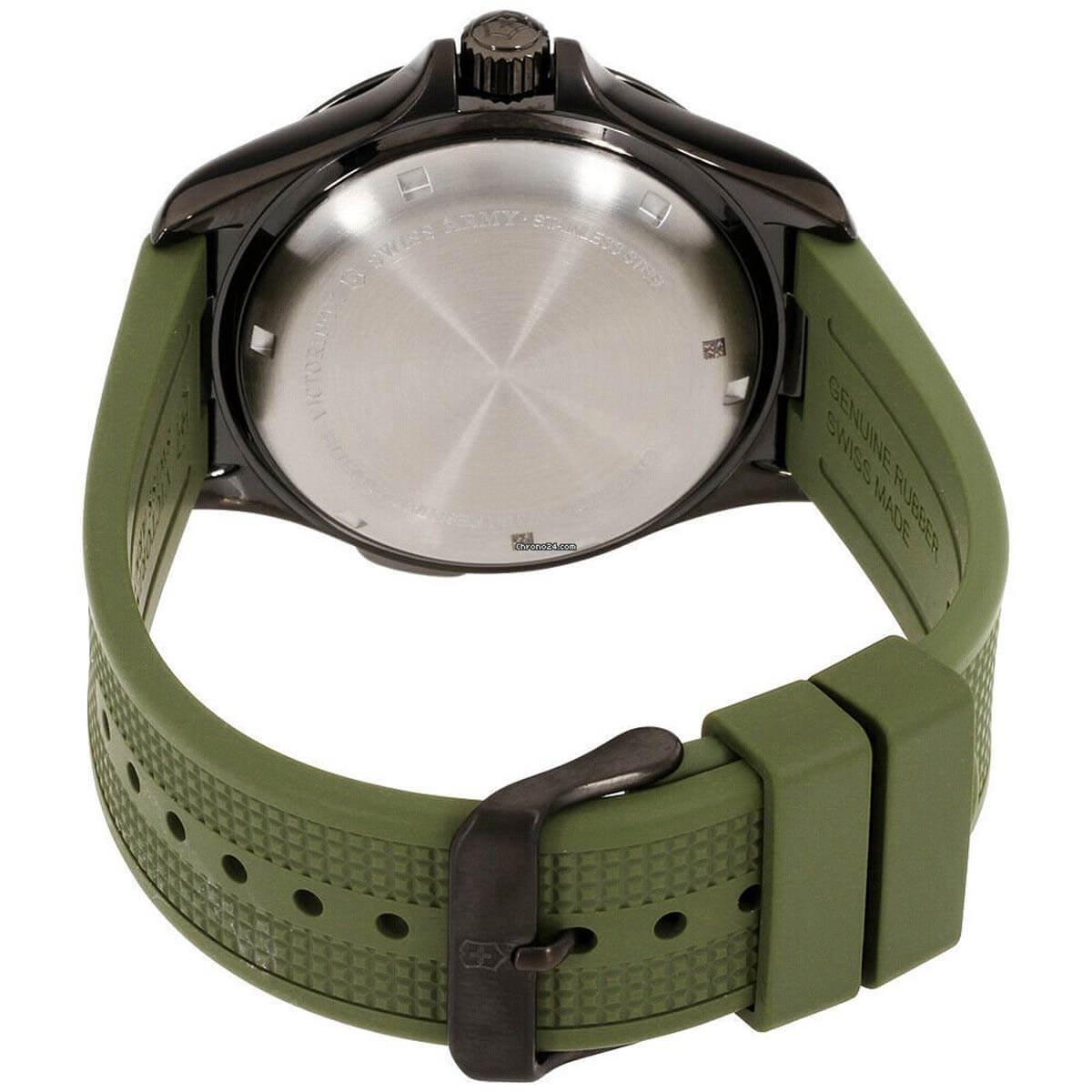 エコウォーター Victorinox Swiss Army Men's Quartz Watch - Night Vision Green