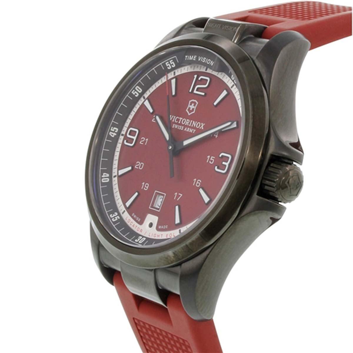 Mens Watch Victorinox Night Vision Rubber Strap Victorinox Swiss