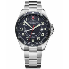 Victorinox Swiss Army Men's Watch - FieldForce GMT Blue Dial Steel Bracelet | 241896