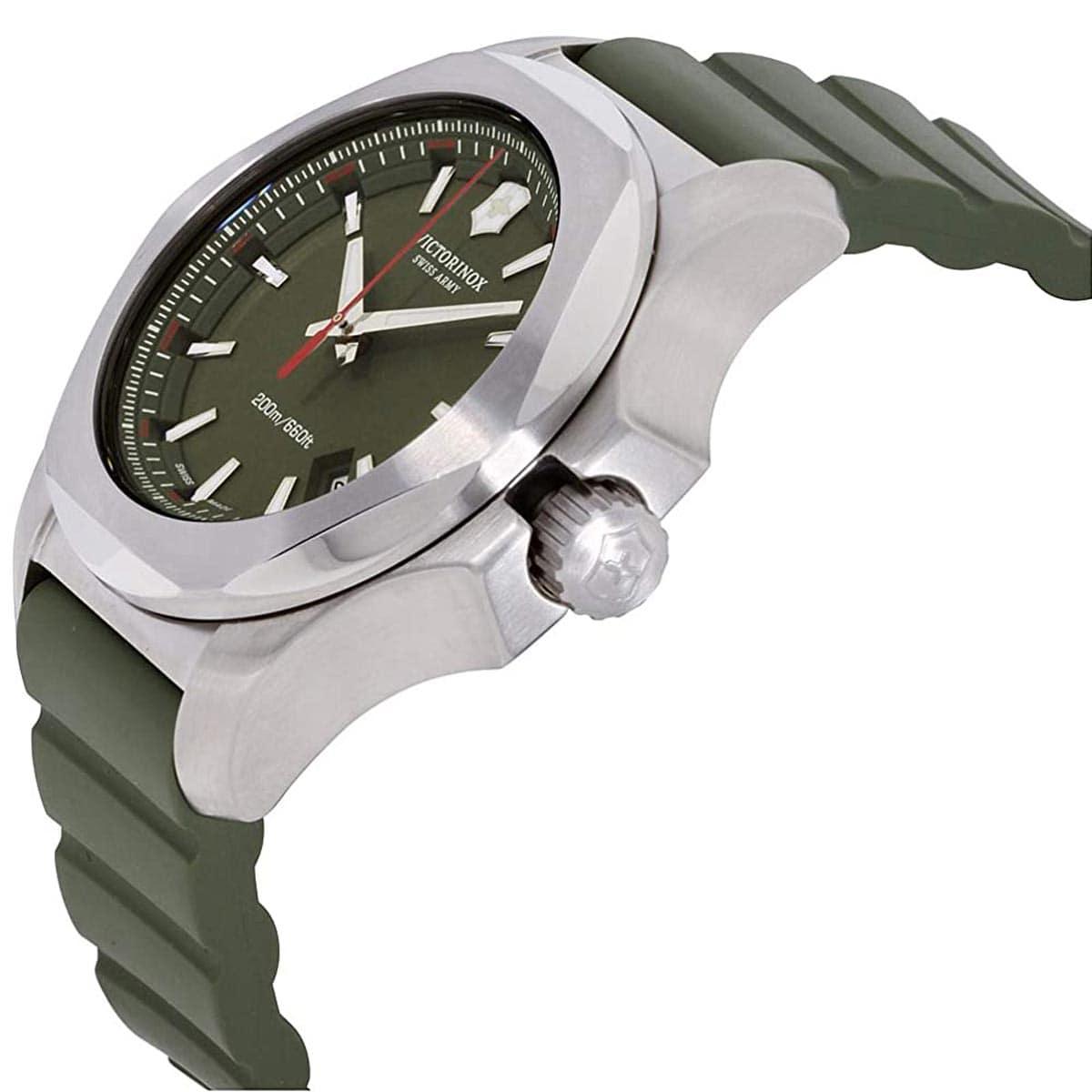 Victorinox Swiss Army Men's Watch - I.N.O.X. Green Dial Rubber