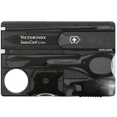 Victorinox Swiss Army Tool Kit - Black Transparent Swiss Card Lite, 82mm | 0.7333.T3