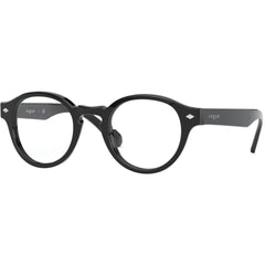 Vogue Men's Eyeglasses - Black Round Full-Rim Acetate Frame | 0VO5332 W44