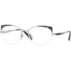 Vogue Women's Eyeglasses - Top Matte Black/Silver Cat Eye Frame | 0VO4153 5119