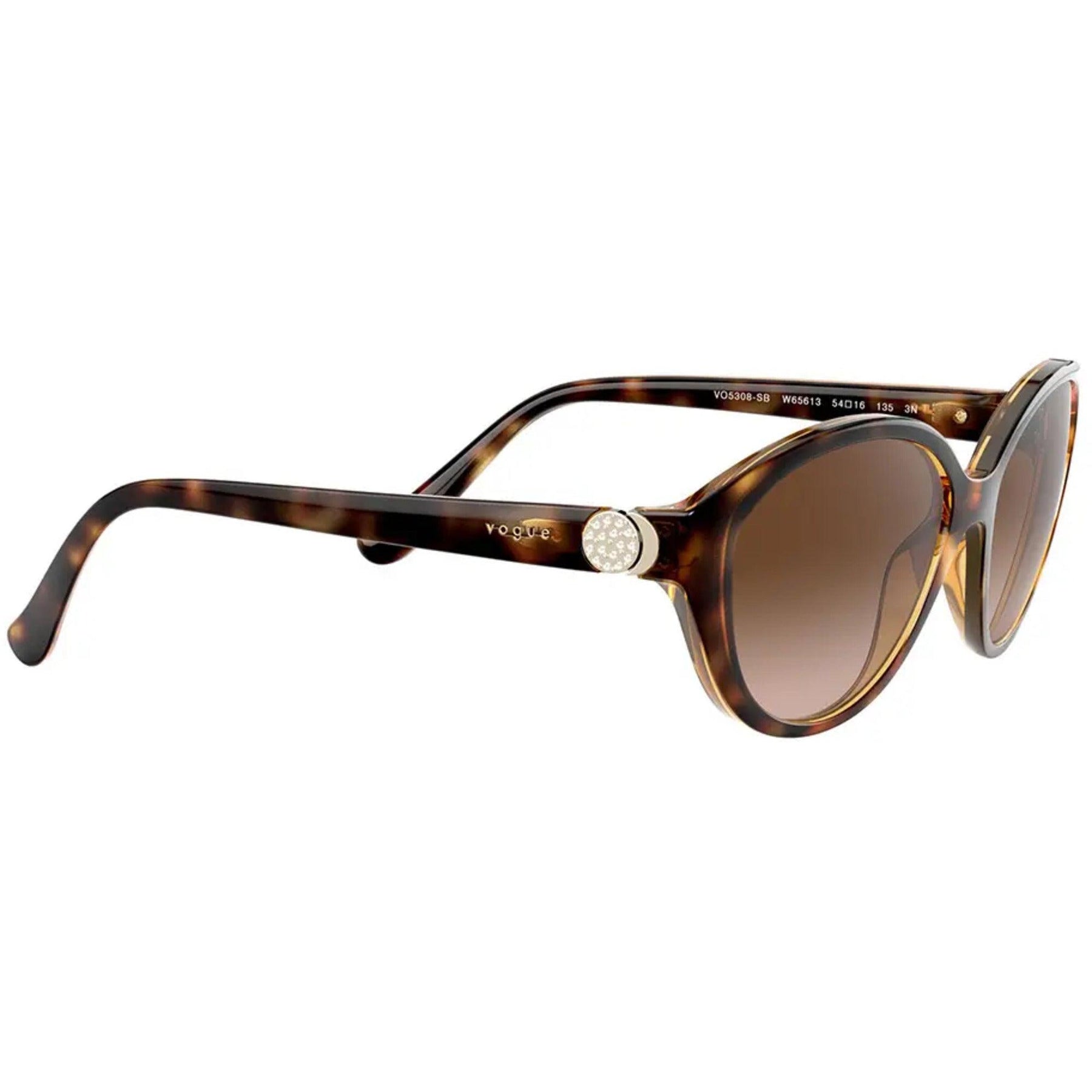 Vogue Women\'s Dark Havana Brown Sunglasses! Vogue Women main image 3