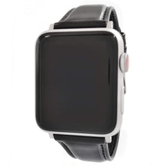 WareWel Apple Watch Compatible Genuine Leather Replacement Watch Strap