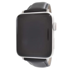 WareWel Apple Watch Compatible Genuine Smooth Leather Replacement Strap
