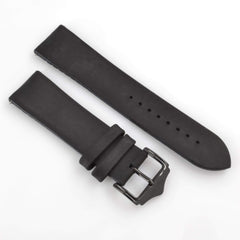 WareWel Leather and Silicone Hybrid Replacement Watch Strap with Quick Release