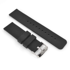 WareWel Smooth Silicone Sport Replacement Watch Strap with Quick Release