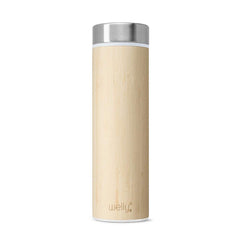 Welly Water Bottle - Wide Mouth Vacuum Insulated Stainless Steel Bamboo, 18oz