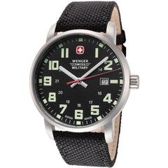 Wenger Men's Watch - Avenue Sport Swiss Quartz Black Dial Nylon Strap | 01.9041.220S