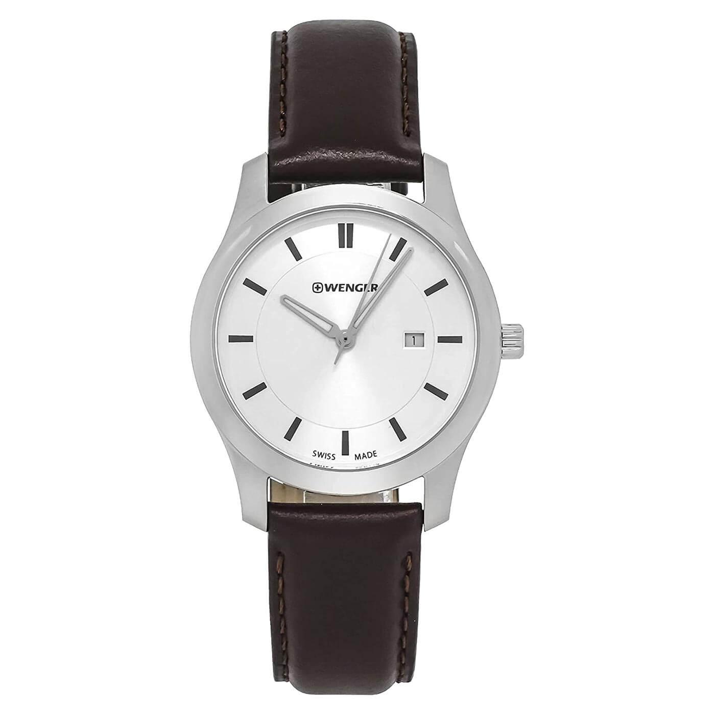 Wenger Classic Silver and Brown Timepiece Wenger Swiss Made Womens 30mm Two Tone Quartz | Mercari main image 4