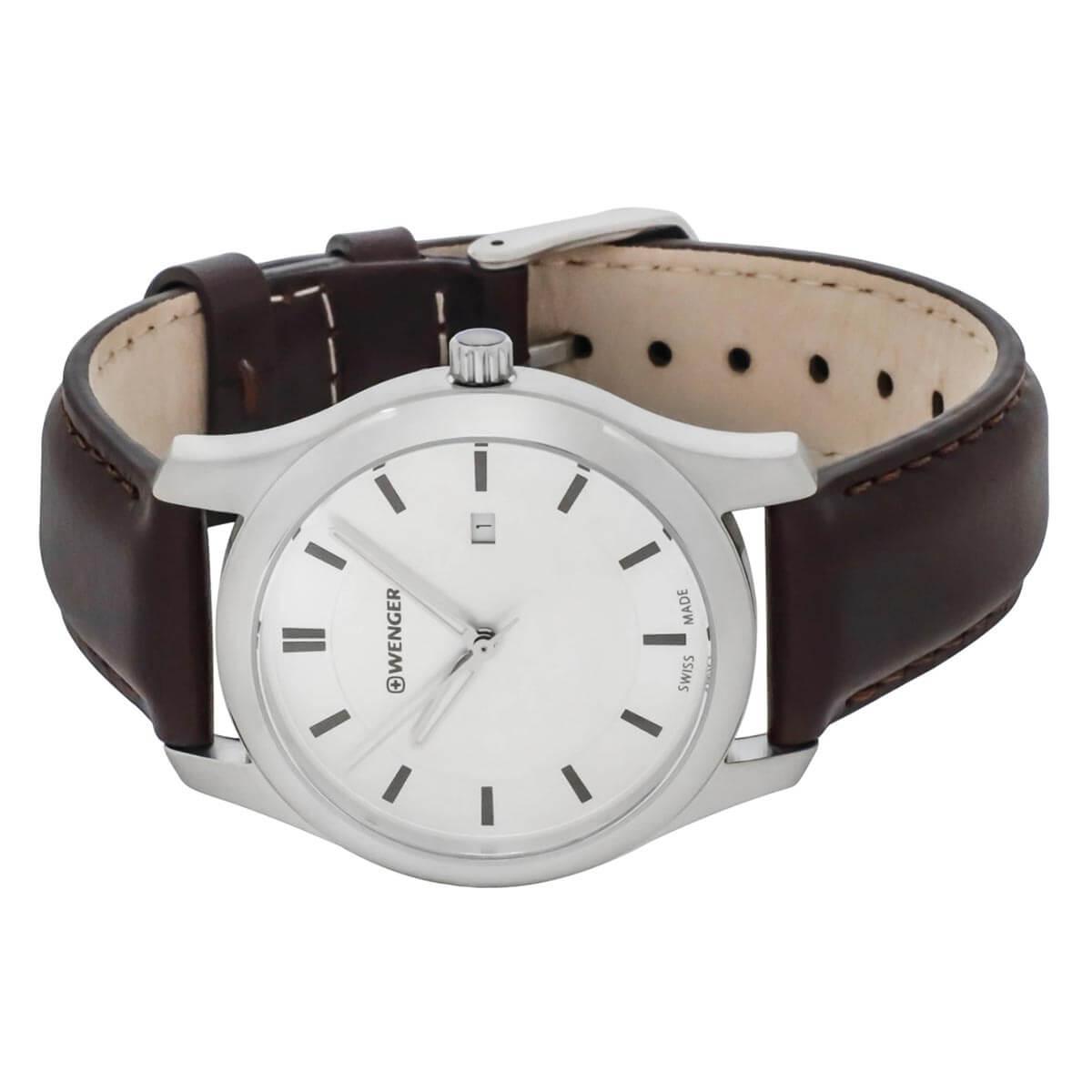 Wenger Classic Silver and Brown Timepiece Wenger Swiss Made Womens 30mm Two Tone Quartz | Mercari main image 2