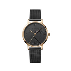 Wenger Women's Watch - Metropolitan Donnissima Black Dial Mesh Bracelet | 01.1731.113
