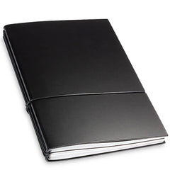 X17 Leather Notebook - A5 Bonded Plain, Squared and Lined, Black, 3 Inlays | 1-405-3B