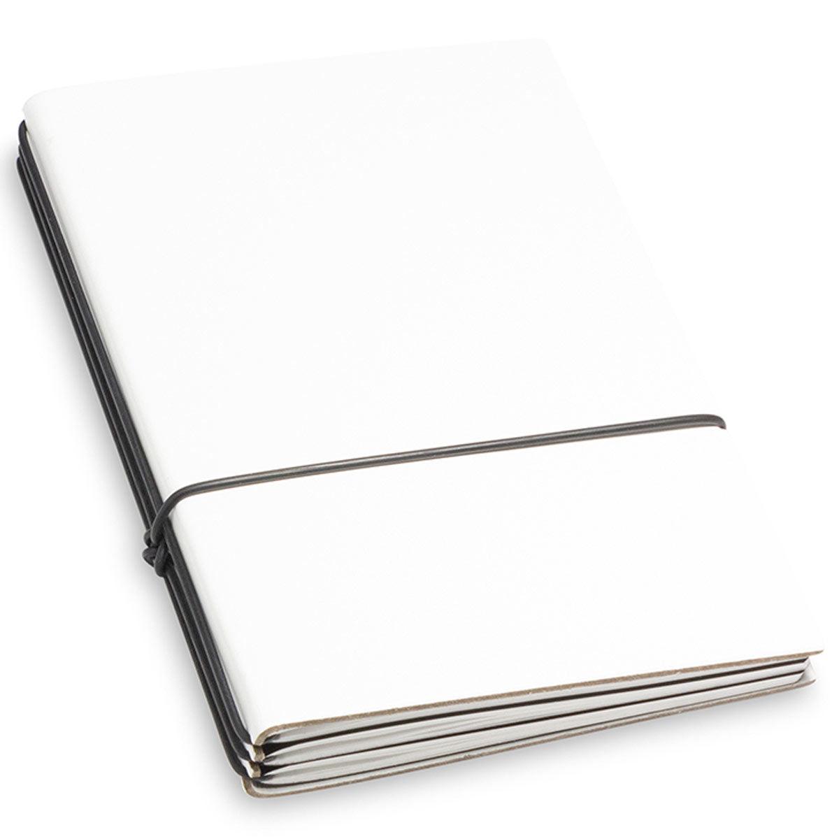 X17 Leather Notebook - A6 Bonded Plain, Squared and Lined, Green, 3 In