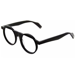 Yohji Yamamoto Unisex Eyeglasses - Black Acetate Round Frame | 1035-002-49-21-148