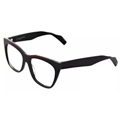 Yohji Yamamoto Unisex Eyeglasses - Black and Red Acetate Frame | 1030-002-54-16-145