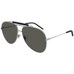 Yves Saint Laurent Unisex Sunglasses - Grey Lens Aviator Frame | CLASSIC 11 OVER 001