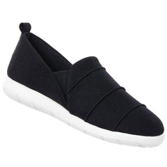 Zenz Women's Slip-On - Serenity Closed Back Pintuck, Black, Size 8 | A95H42-BLK8
