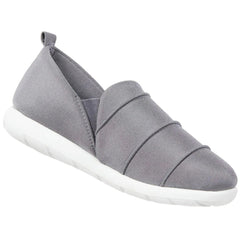 Zenz Women's Slip-On - Serenity Closed Back Pintuck Design, Ash, Size 7 | A95H42-ASH7