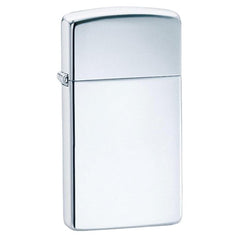 Zippo 1610 Slim High Polish Chrome Plain Windproof Pocket Lighter