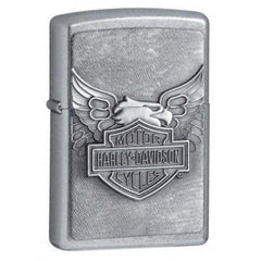Zippo 20230-HD Harley Davidson Classic Street Chrome Iron Eagle Emblem Windproof Lighter