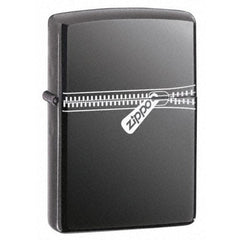 Zippo 21088 Classic Black Ice Dark Chrome Zip Printed Windproof Lighter